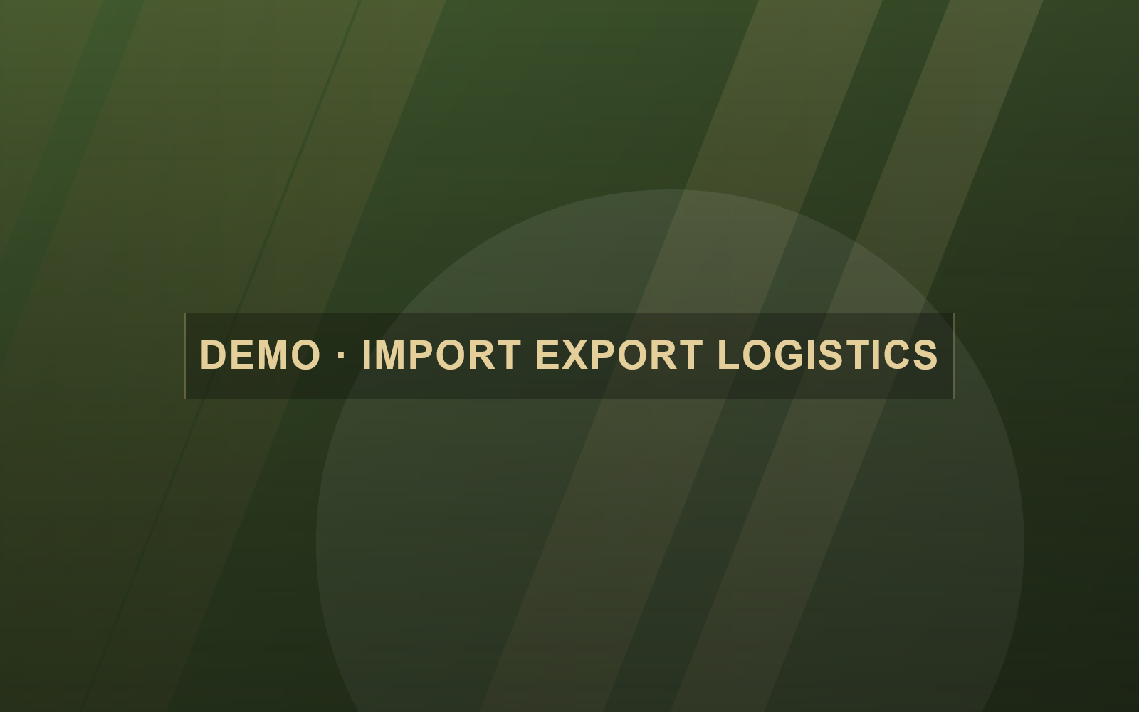Import, Export & Logistics